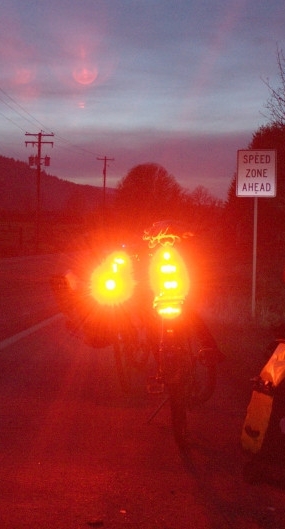 Testing bike lights